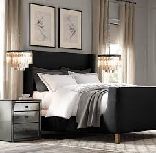 Strand Mirrored Closed Nightstand Restoration Hardware Bedroom Bedroom Interior Home