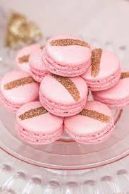 Exquisite Glittered Pink Macaroons How Could I Possibly Refuse So Sweet 3 Hochzeitsdesserts Macarons Essbarer Glitter