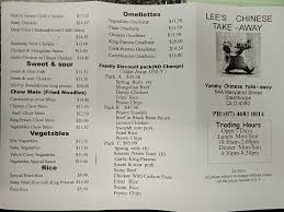 Maybe you would like to learn more about one of these? Is Lee S Chinese Open Today