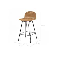 Economisez avec notre option de livraison gratuite. Rendez Vous Deco Chaise De Bar Mi Hauteur Jigani Naturelle 63 Cm Lot De 2 Tabourets Rue Du Commerce