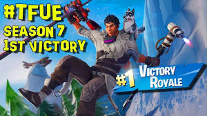 Tfue First Win From Fortnite Season 7 Fortnite Battle Royale Season 7 Seasons Fortnite