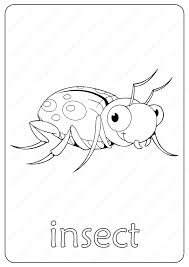 Coloring pages are fun for children of all ages and are a great educational tool that helps children develop fine motor skills, creativity and color. Printable Insect Coloring Page Book Pdf