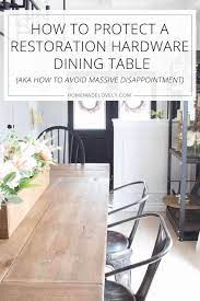 Resetting tables with coordinating napkins placemats or simply protect small clumsy adults from miles kimball. How To Protect A Restoration Hardware Dining Table A K A How To Avoid Massive Disappointment