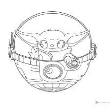 There are many connections between star wars and the muppets, perhaps most notably the presence of frank oz's star wars character yoda, who has Coloring Pages Baby Yoda The Mandalorian And Baby Yoda Free Baby Yoda Coloring Page Coloring Pages Star Wars Art Drawings