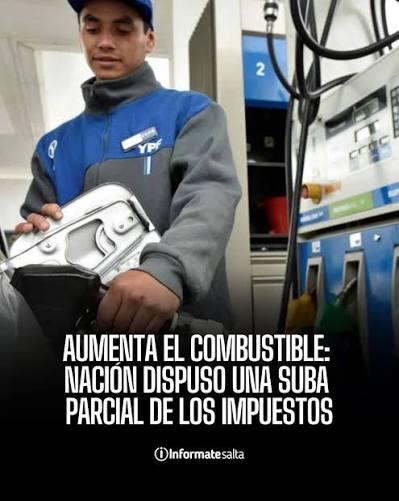 ⛽ OTRA VEZ AUMENTA LA NAFTA... Y OTRA VEZ EL QUE PAGA ES EL CIUDADANO 🚨 El Gobierno nacional volvió a aumentar los impuestos a los combustibles y, como ocurre casi siempre,
