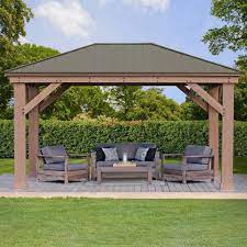 Grundpreis 135,99 eur / stück. Westmann Holzpavillon Devon 12x16 Bxt 371x490 Cm Online Kaufen Otto