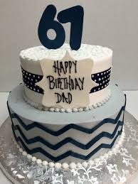 30th Birthday Cake For Him Blue Two Tier Round Birthday Cake For Dad Navy Blue White And Gray With Chevron Pattern Usin Blue Birthday Cakes Tiered Cakes Birthday 60th Birthday Cake For Men