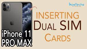Iphone 11 Pro Max How To Insert And Remove Dual Sims Howtechs Youtube