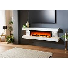 The unit weighs just under 46 pounds, so you'll have no problem installing it on your own. Orren Ellis Katlyn 72 W Surface Wall Mounted Electric Fireplace Reviews Wayfair