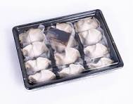 PP Plastic Food 12pcs Dumpling Tray Rectangular Disposable ...
