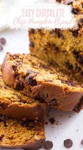 Chocolate Chip Pumpkin Bread Pumpkin Chocolate Chip Bread Pumpkin Recipes Dessert Favorite Pumpkin Recipes