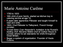 The History Of Culinary Arts Basic Background Info The History Of Culinary Arts Can Be Traced Back To The 1800s When The First Cooking School In Boston Ppt Download