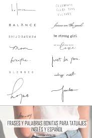 Ideas Palabras Y Frases Para Tatuajes Ingles Y Espanol Bonitas Girl Thigh Tattoos Cursive Tattoos Tattoos