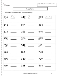 second grade place value worksheets 4th grade math worksheets 2nd grade math worksheets place value worksheets