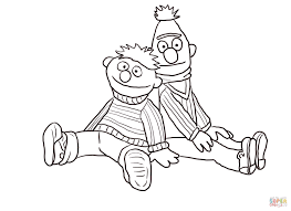 The first episode was broadcasted in 1969 ! Sesame Street Bert And Ernie Coloring Pages Coloring Home