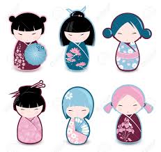 According to the legend, kokeshi symbolize life. Kokeshi Dolls Royalty Free Cliparts Vectors And Stock Illustration Image 9624743