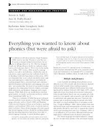We did not find results for: Pdf Everything You Wanted To Know About Phonics But Were Afraid To Ask