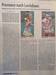 Besuchen sie uns in unserer filiale mutterstadt. Tc Mutterstadt Valeria Pinto Und Nicolas Mayr Gewinnen Facebook