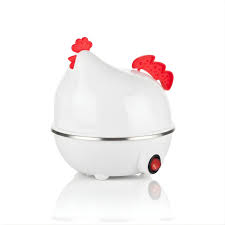 HERVIDOR ELÉCTRICO DE HUEVOS AL VAPOR FORMA DE GALLINA 7 HUEVOS TAMAÑO M