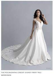 Disney Fairy Tale Weddings Pocahontas 2020 Disney Fairy Tale Weddings Fairy Tale Wedding Sleeveless Wedding Dress