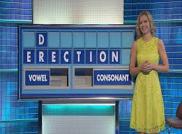 Rachel wore the black and white cougar jacquard flare dress by rvnnyc. Countdown Host Nick Hewer Giggles As Contestants Come Up With Erection The Independent The Independent