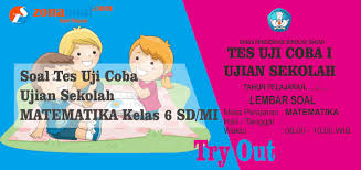 Sifat penjumlahan add to my workbooks (0) download file pdf embed in my website or blog Latihan Soal Tes Uji Coba Tuc Matematika Kelas 6 Sd Mi Terbaru