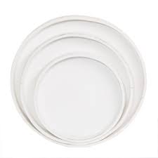 Richland White Round Nesting Trays Set Of 3 Walmart Com