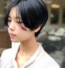 guest センター分けショートにバームを馴染ませたらすぐ良い感じに ありがとうございました chikashitsu ハンサムショート ボーイッシュ ヘア アシンメトリーピクシーカット