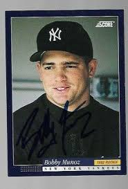 1992 Score BOBBY MUNOZ Signed Card autograph PHILLIES PUERTO RICO yankees