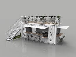 Container Cafe Mod 3d Model Container Cafe Container Coffee Shop Cafe Shop Design