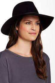 Phenix Wide Brim Wool Genuine Leather Fedora Ad Hat Ootd Felt Floppy Hat Wide Brimmed Types Of Hats For Women