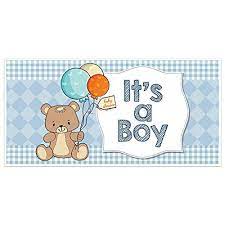 Blue cartoon bear baby shower backdrop teddy bear hot air balloon blue party theme backdrop bear baby shower birthday background birthday party artistic portrait dessert photo booth studio props7x5ft. Brown Teddy Bear Baby Shower Banner Party Backdrop Walmart Com Walmart Com