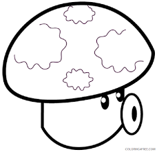 They will enjoy filling the unique patterns of these zombies with colors of their choice. Plants Vs Zombies Coloring Pages Puff Shroom Coloring4free Coloring4free Com