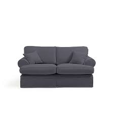 Ich muss sagen ,ich bin begeistert.von optik ,qualität und farbe. Sofa 2 Sitzer Inkl Zierkissen Hermine 23 Veloursstoff Farbe Anthrazit