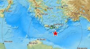 Una forte scossa di terremoto, di magnitudo 6.3 è stata registrata oggi nella grecia centrale, vicino a tirnavos, a nord di atene e di larissa: Terremoto A Creta Di 6 6 Allarme Tsunami Forte Replica Di 5 4 Terrore Sull Isola Greca