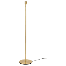 Skaftet Brass Colour Floor Lamp Base Ikea If you prefer modern floor lamps that give a clean and tidy look, choose materials like metallics and tinted or shaded glass.
