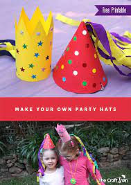 Home The Craft Train Party Hat Craft Kids Party Hats Party Hat Template