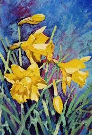 Daffodils Marie Curie Cancer Care Spring Flowers Flower Painting Famous Flower Paintings Watercolor Flowers
