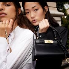 Tory Burch Black Crossbody Bag with Gold Accents