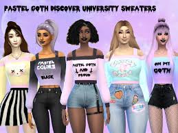 Inside, you will find updates on the most important things happening right now. The Sims Resource Pastel Goth Short Sweaters Discover University Needed
