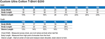 Size Chart Customcat