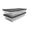 Heavy duty storage container is impressive in size, not only is this great for storage but it also includes an integrated handle and wheels for easy maneuvering. 1