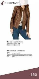 Nwt Style Co Faux Leather Jacket Xs Brown In 2020 Faux Leather Jackets Style Co Leather Jacket