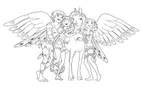 Mia receives a magical book from her father after his death. Characters From Mia And Me Coloring Page Free Printable Coloring Pages For Kids
