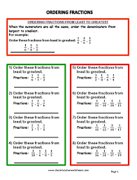 Check Out Our Collection Of Math Worksheets At Classicteacherworksheets Com Worksheet Fractions Ordering Fractions From Least To Greatest Answer Key On Our