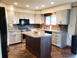 In my opinion, nickel {a cool tone} tries too hard to compete with the warmer oak cabinets. Replace Dated Oak Kitchen Doors To Gray Shaker Doors Video