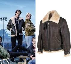 Herman tømmeraas ragnarok fjor b3 shearling jacket. Fjor Ragnarok Fashion Clothes Style And Wardrobe Worn On Tv Shows Shop Your Tv