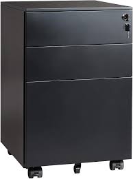 If you've lost the key to your filing cabinet at work, don't worry! Buy Devaise 3 Drawer Locking File Cabinet Under Desk Metal Filing Cabinet For Legal Letter A4 File Fully Assembled Except Wheels Black Online In Indonesia B07b7k3nnw