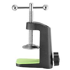 Neewer Pro Heavy Duty Metal Table Mount Clamp For Microphone Scissor Boom Arm Stand With Lengthened Base And Adjustable Positioning Scr Metal Table Clamp Metal