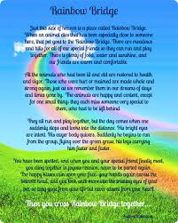 Free printable rainbow bridge poem for cats. Free Rainbow Bridge Poem Rainbow Bridge Poem Printable The Rainbow Bridge Poem And Accompanying Pin Is An Affordable And Beautiful Tribute To A Beloved Fur Child